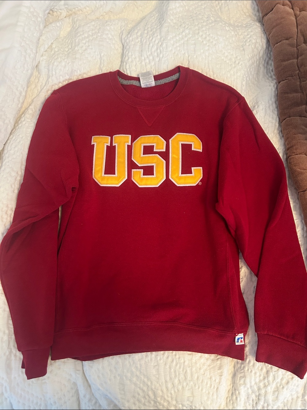 Vintage USC Red Crewneck with Gold Lettering